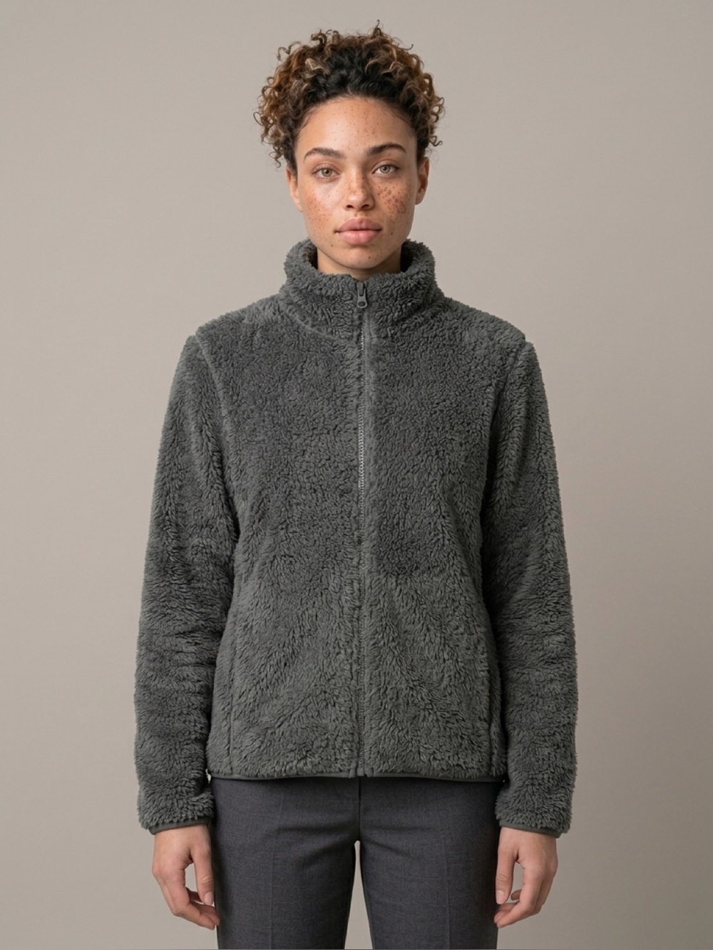 Uniqlo Teddy Fleece Zip